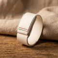 Rocker Duck Ecoband 5.0 Italy Flag Edition – WHOOP-compatible Italian vegan leather band, tricolore design