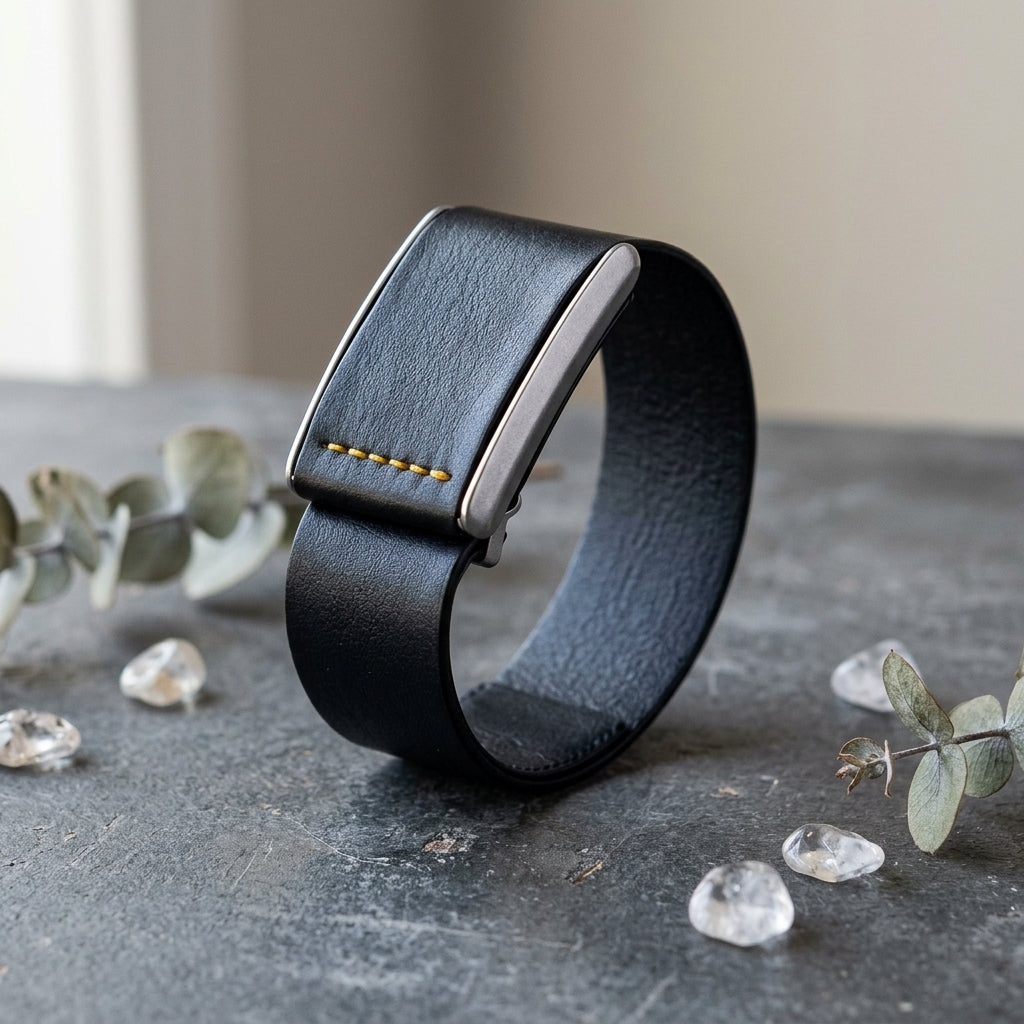 Rocker Duck Ecoband 4.0 The Original Black & Orange – WHOOP 4.0 compatible Italian vegan leather band