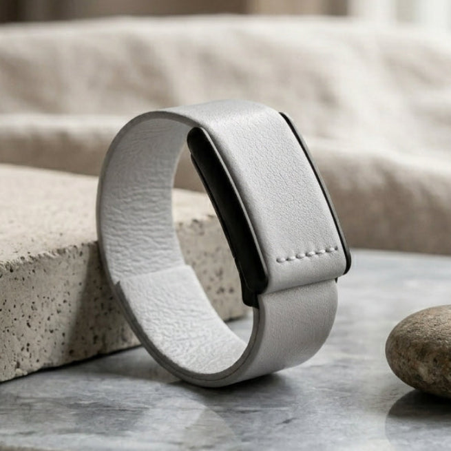 Ecoband 5.0 in Cloud — WHOOP-compatible Italian bio-leather band (cloud)