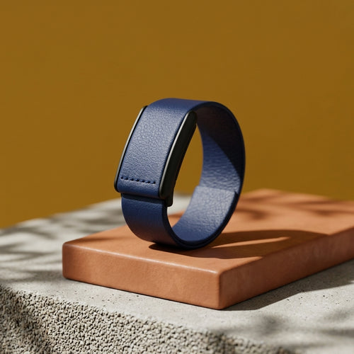 Rocker Duck Ecoband 5.0 Night Blue – WHOOP-compatible Italian vegan leather band in deep blue