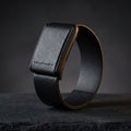 Rocker Duck Ecoband 5.0 Black – WHOOP-compatible Italian vegan leather band, handmade luxury WHOOP strap