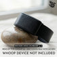 Black Ecoband 5.0 Classic — bio-based Italian leather WHOOP strap, handmade in Italy (black)