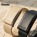 Rocker Duck Ecoband Essentials Combo Black & Sand – two WHOOP-compatible Italian vegan leather bands