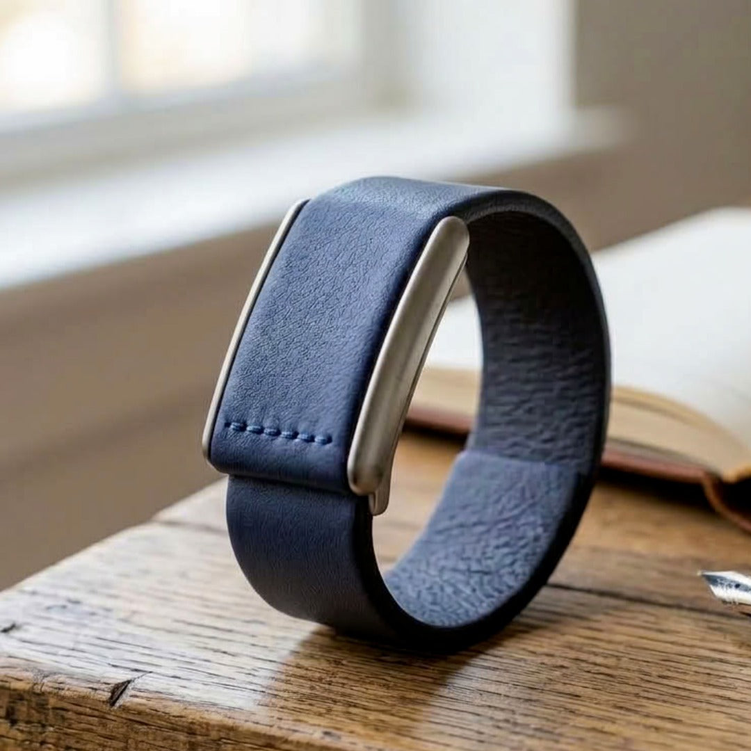 Ecoband 5.0 in Blue — sustainable WHOOP 5.0 wristband, handmade in Italy (blue)