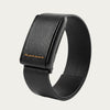Ecoband 5.0 in Black & Orange — WHOOP-compatible Italian bio-leather band by Rocker Duck (black & orange)