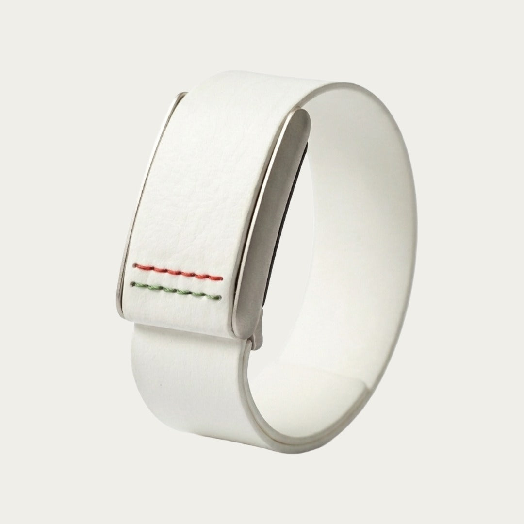 Ecoband 5.0 Roots in Italy Flag — WHOOP-compatible Italian bio-leather band by Rocker Duck (italy flag)