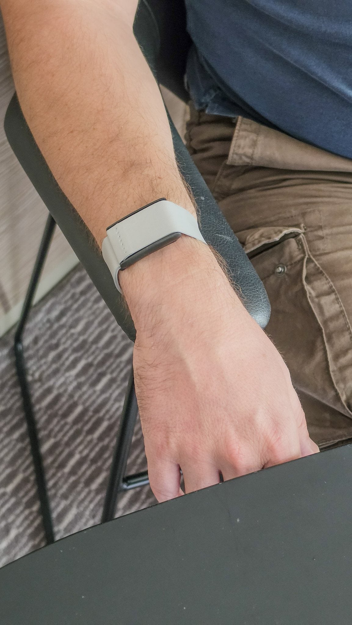 Rocker Duck Ecoband in Cloud worn everyday